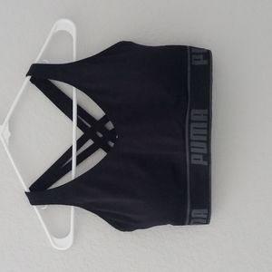 Black, Puma sports bra